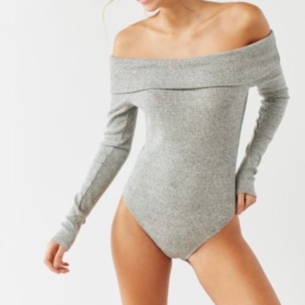 Urban Outfitters Off the Shoulder Knit Bodysuit
